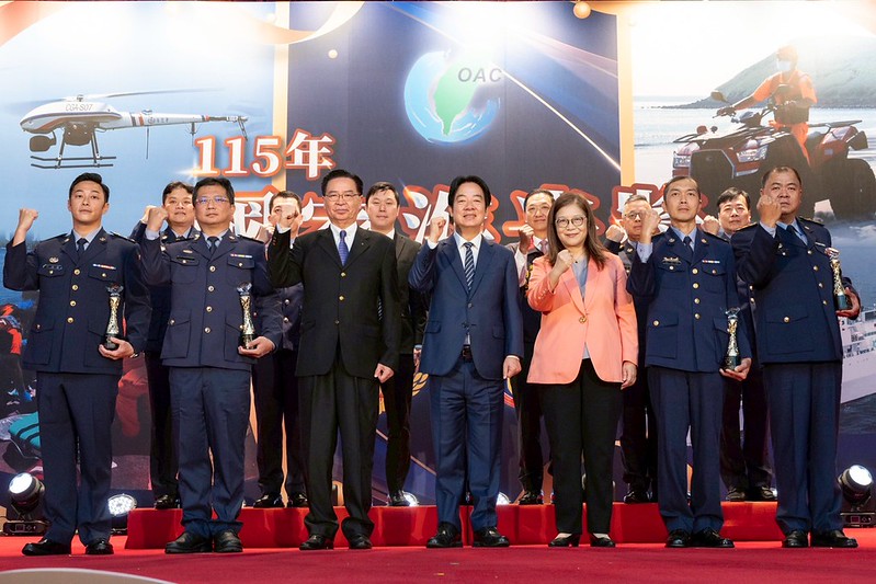 總統出席海光獎頒獎典禮　肯定海巡同仁第一線守護國家安全