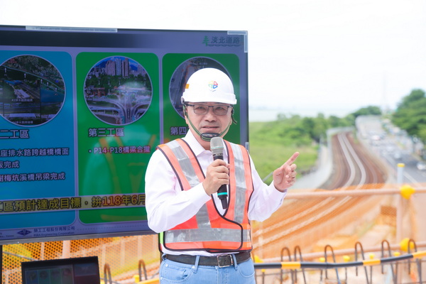 視察淡北道路工程進度 侯友宜:目標118年6月主線通車