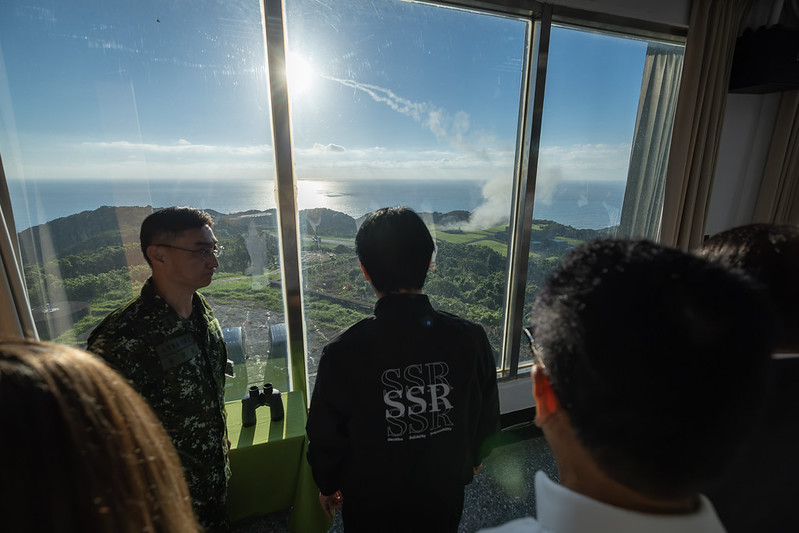 總統視導三軍聯合精準飛彈射擊 強化戰備捍衛國家安全
