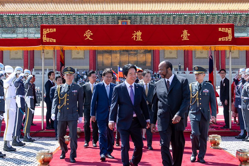 總統主持「軍禮歡迎史瓦帝尼王國國王恩史瓦帝三世暨王妃祖瑪」